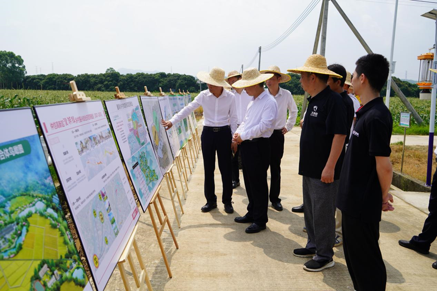 惠州市副市长黎炳盛一行到丰农控股现代都市智慧农业产业示范园调研